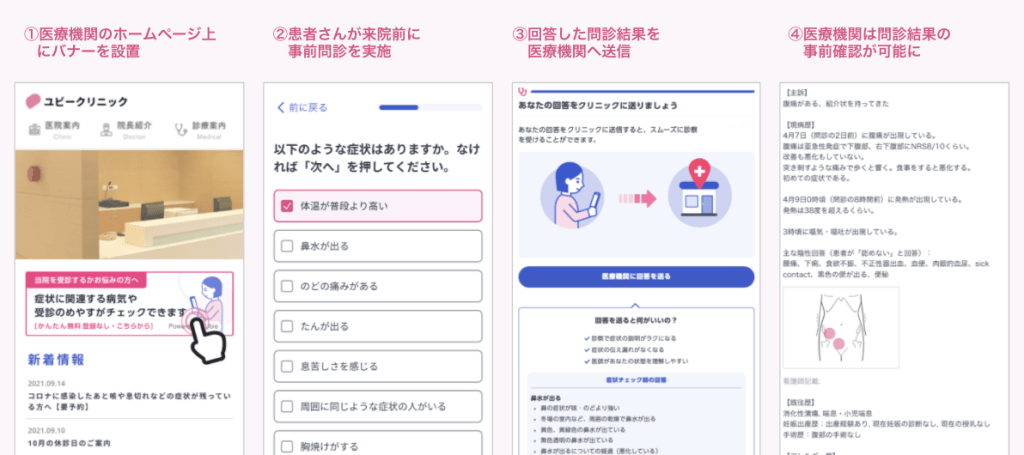 Ubie、全国の病院・クリニックを対象に「ホームページAI相談窓口」の無償提供開始 新型コロナ「第6波」対応 | Med IT Tech